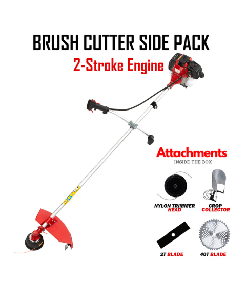 Neptune BC-520 Brush Cutter 52 CC Advanced Technology Side Pack 2 Stroke Petrol Engine Grass Trimmer