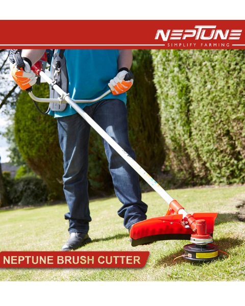 Neptune BC-520 Brush Cutter 52 CC Advanced Technology Side Pack 2 Stroke Petrol Engine Grass Trimmer