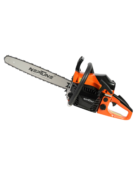 Neptune CS-58 Heavy Duty 58CC Powerful 2 Stroke Petrol Chain Saw | Woodcutting Saw with 56CM (22") Blade