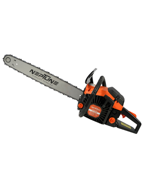 Neptune CS-62 Heavy Duty 62CC Powerful 2Stroke Petrol Chain Saw | Woodcutting Saw with 55.8cm (22") Blade