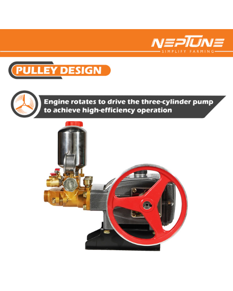 Neptune HTP-Gold-Plus Triplex Sprayer Pump | 30-45 L/min Output | High Pressure Tractor-Mounted Sprayer Pump