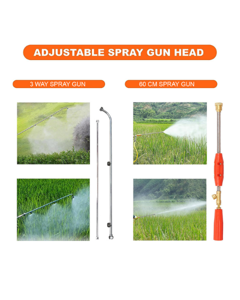 Neptune Model-608 Knapsack Power Sprayer, 2-Stroke 26CC Petrol Engine, 16L Tank, 2 Types Spray Guns Included