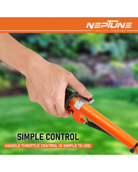 Neptune NC-62 Mini Tiller | 2 Stroke Advanced Technology Petrol Engine 62CC Powerful 3HP with High Carbon Steel Blade