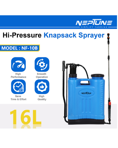 Neptune NF-10B Manual Knapsack Sprayer, Hand-Operated High-Pressure Pump Sprayers