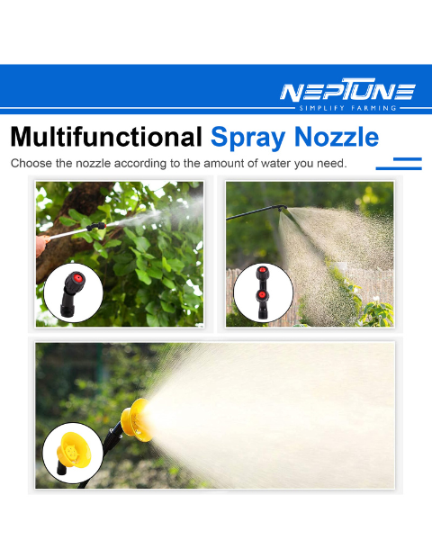 Neptune NF-10B Manual Knapsack Sprayer, Hand-Operated High-Pressure Pump Sprayers