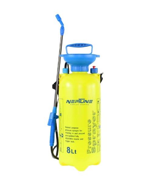 Neptune NF 8L Hand Operated Multi-Purpose Compression Sprayer | Adjustable Shoulder Strap, Pressure Relief Valve