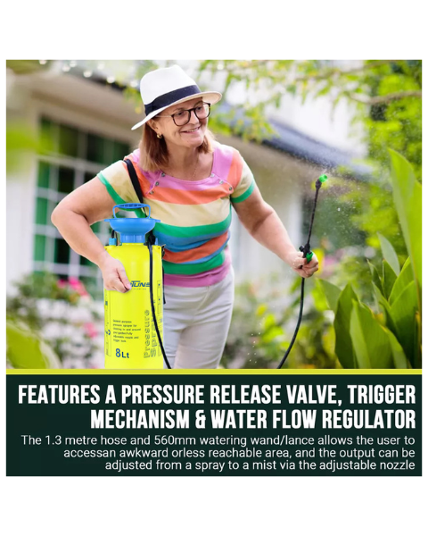 Neptune NF 8L Hand Operated Multi-Purpose Compression Sprayer | Adjustable Shoulder Strap, Pressure Relief Valve