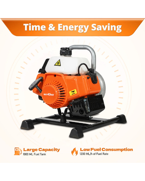 Neptune NWP-520 2 Stroke 3.81 cm (1.5-inch) Portable Water Pump Petrol Engine | 1.45 KW High Power With 40.2 CC Advanced Technology