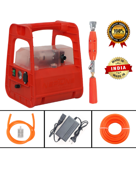 Neptune PBS-13 Plus Portable Double Motor Battery Sprayer 12 V x 12 Amp | 15m Hose & High Pressure Spray Gun up to 25 Ft Spray