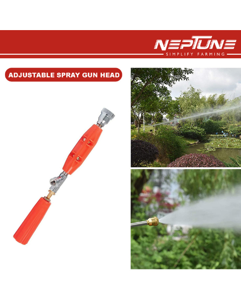 Neptune PBS-13 Plus Portable Double Motor Battery Sprayer 12 V x 12 Amp | 15m Hose & High Pressure Spray Gun up to 25 Ft Spray