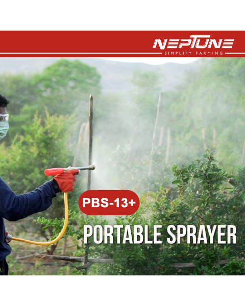 Neptune PBS-13 Plus Portable Double Motor Battery Sprayer 12 V x 12 Amp | 15m Hose & High Pressure Spray Gun up to 25 Ft Spray