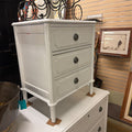 NITESTAND 3 DRWR WHITE