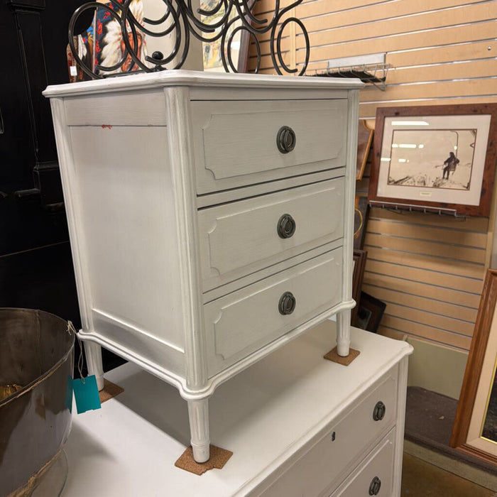 NITESTAND 3 DRWR WHITE