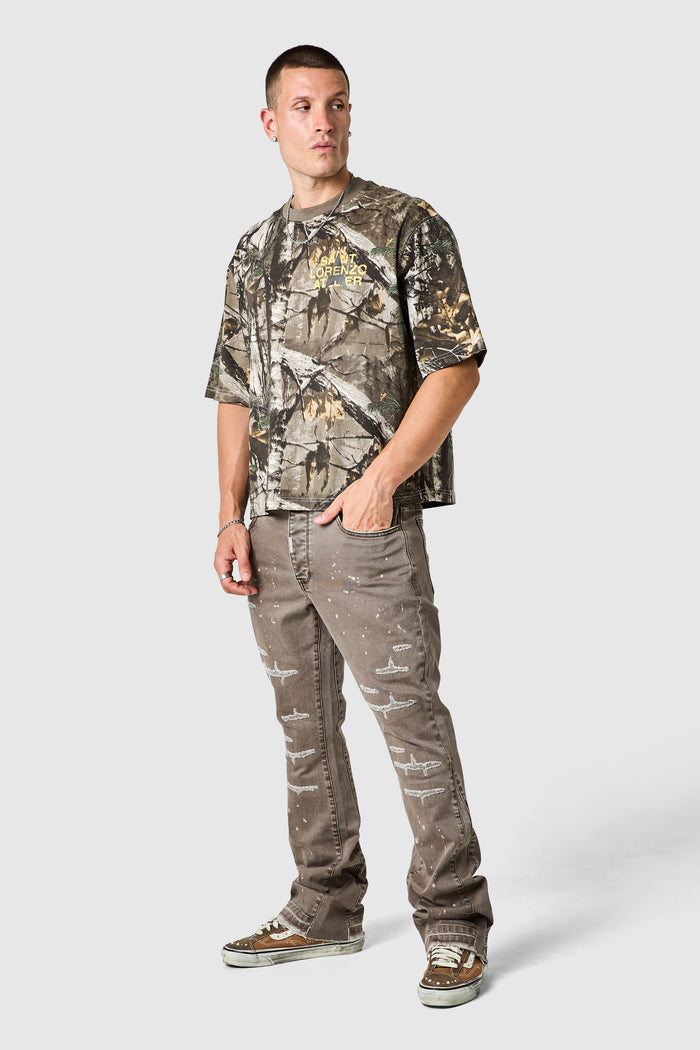 Oasis 2.0 Flare Jean - Washed Taupe