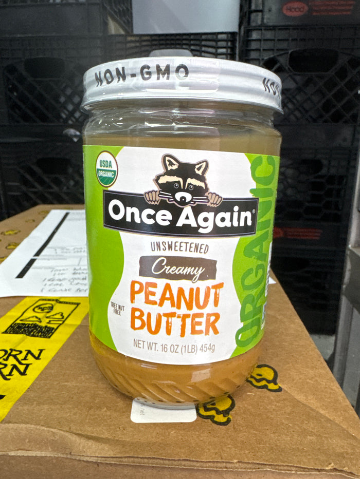 Once Again : unsweetened Peanut butter