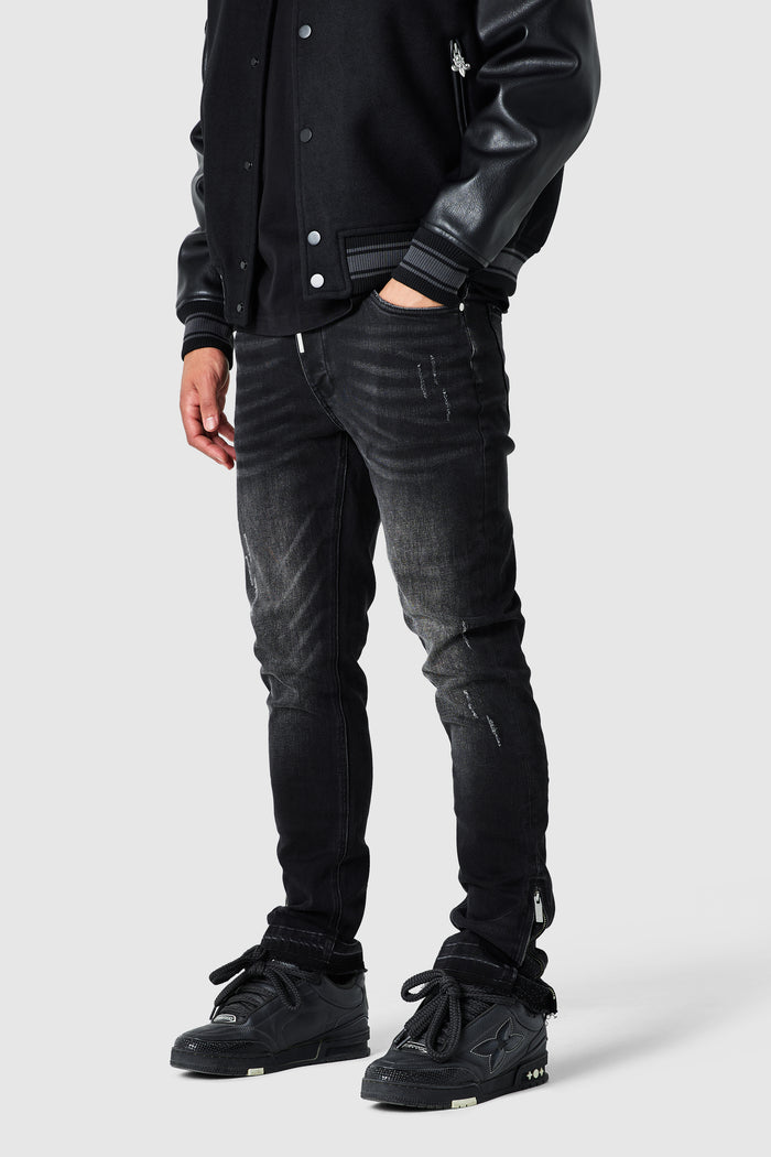 Ovie Slim Jean - Jet Black