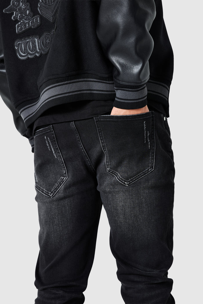 Ovie Slim Jean - Jet Black