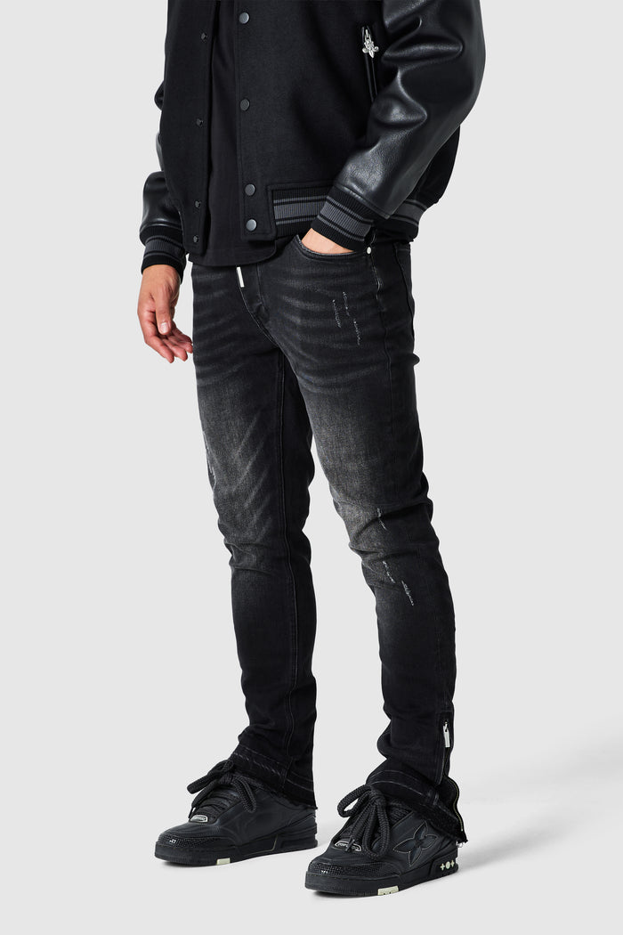 Ovie Slim Jean - Jet Black