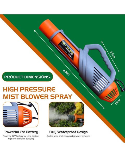 Pad Corp High Pressure Mist Blower Gun For Battery Sprayer