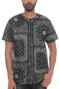 Paisley Print Baseball Jersey