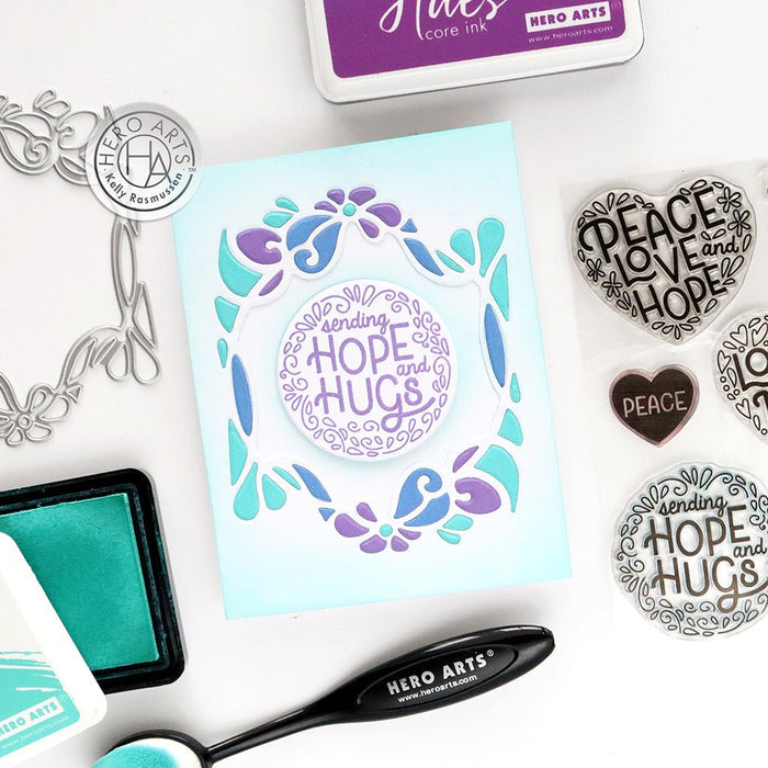 Peace & Love Clear Stamp Set