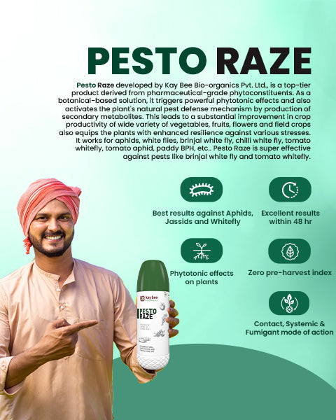 Pesto Raze (Bio Pesticide) – For Effective Control of Aphids, Whiteflies & Hoppers