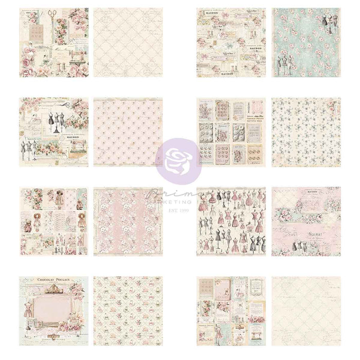 Prima Buttons & Keepsakes by Frank Garcia 6 x 6" Paper Pad