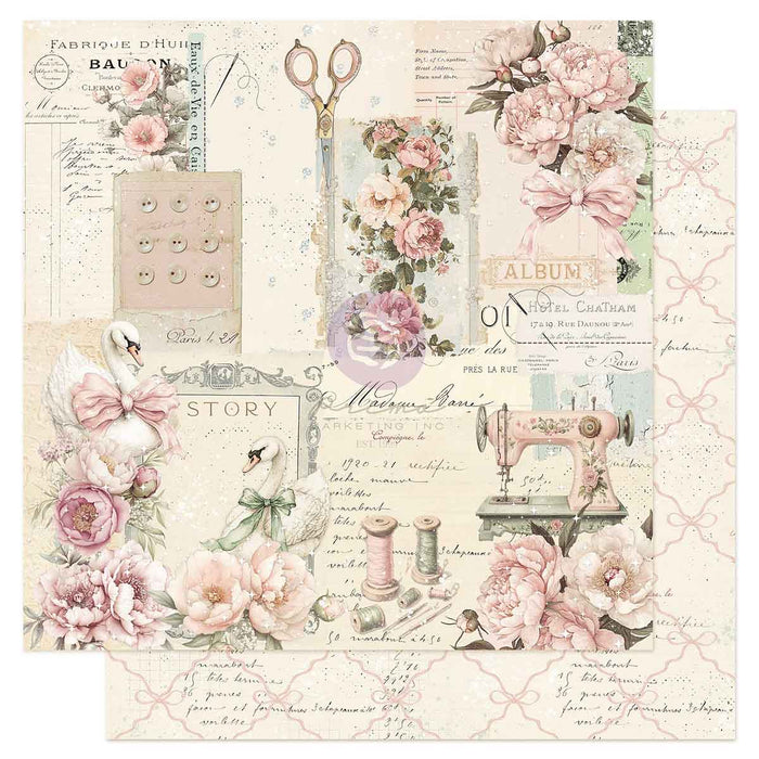 Prima Buttons & Keepsakes by Frank Garcia 6 x 6" Paper Pad