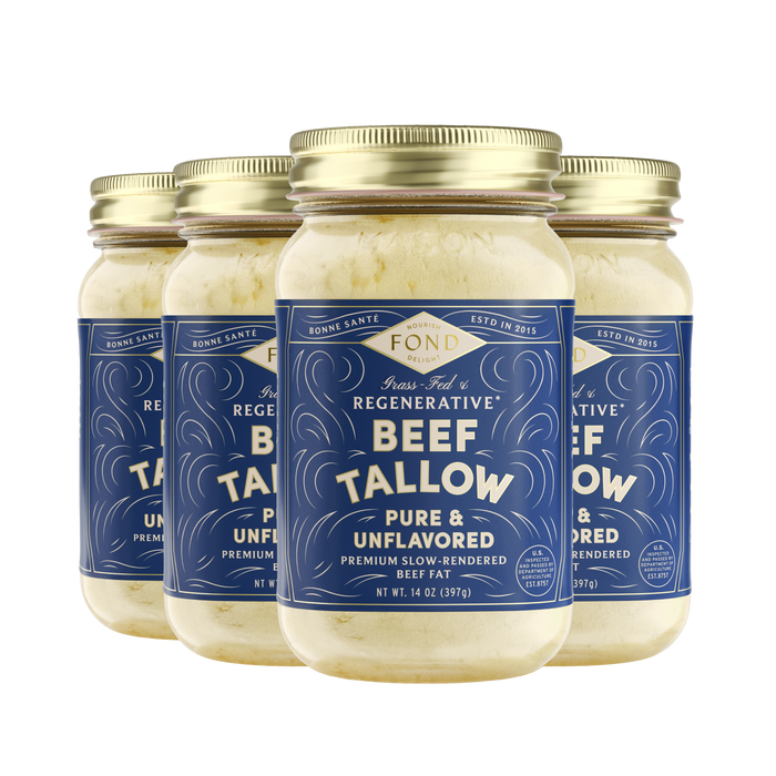 Pure & Unflavored Regenerative Beef Tallow 14oz