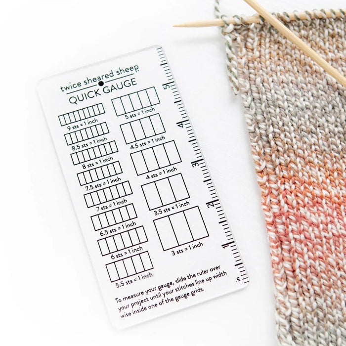 Quick Gauge Ruler | Twice Sheared Sheep - This is Knit