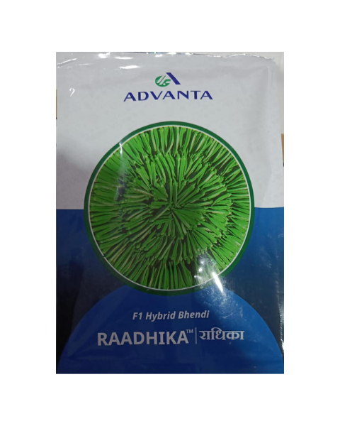 Advanta Radhika Bhindi F1 Hybrid Seed packet.