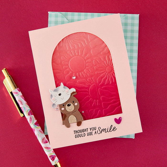 Radiant Day - 3D Embossing Folder of the Month