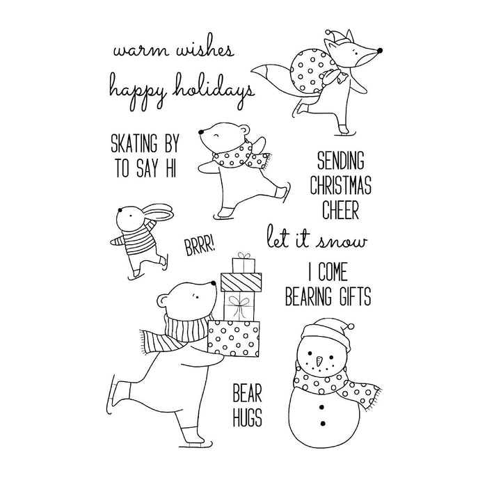 Ranger Skating By Clear Stamp Set by Simon Hurley create.