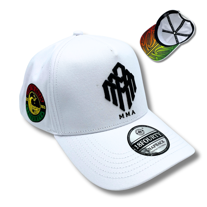 RASTA (WHITE) MMA SNAPBACK