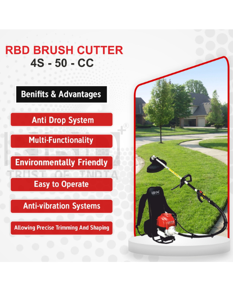 RBD 50cc Backpack Brush Cutter with Tiller