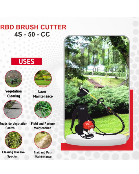 RBD 50cc Backpack Brush Cutter with Tiller