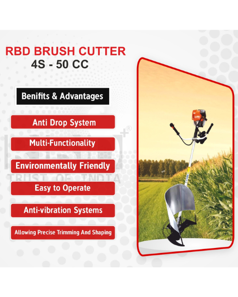 RBD 50cc Side Pack Brush Cutter Without Attachments