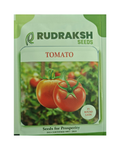 Rudraksh F1 Round Leon Tomato- Red, Green Shoulder, 70-90g Fruits, Sour