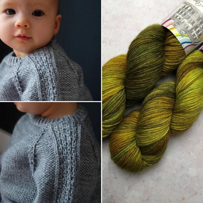 Sagano Baby Sweater Kit | Townhouse Yarns - This is Knit