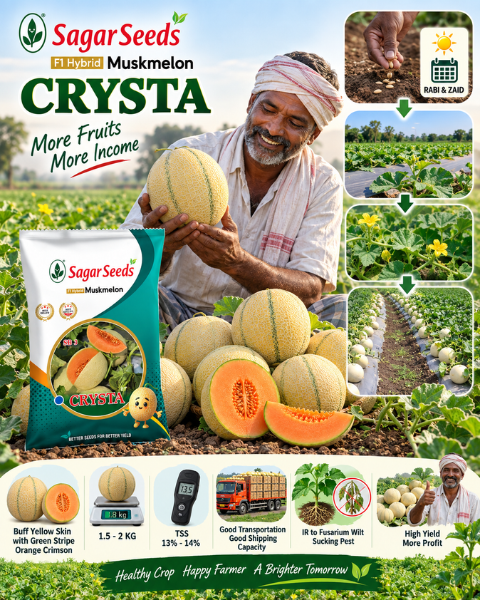 SAGAR CRYSTA F1 MUSKMELON
