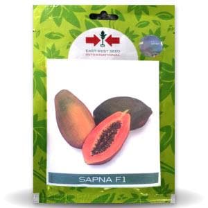 East West red royale papaya f1 seeds packet