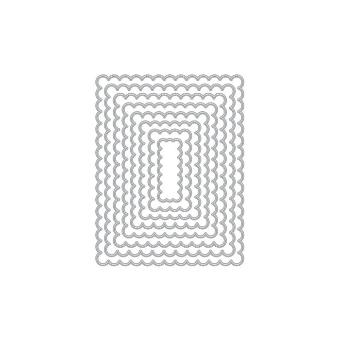 Scalloped Rectangles Infinity Dies