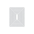 Scalloped Rectangles Infinity Dies