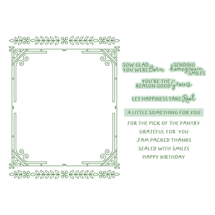 Seed Co. Border - Press & Foil Plate of the Month