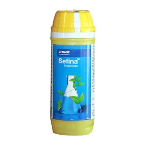 BASF Sefina Insecticide bottle contains Afidopyropen 50 g/L DC .