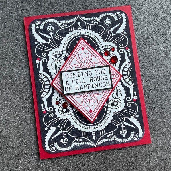 Shuffling Sentiments Press Plate & Die Set by Jaycee Gaspar