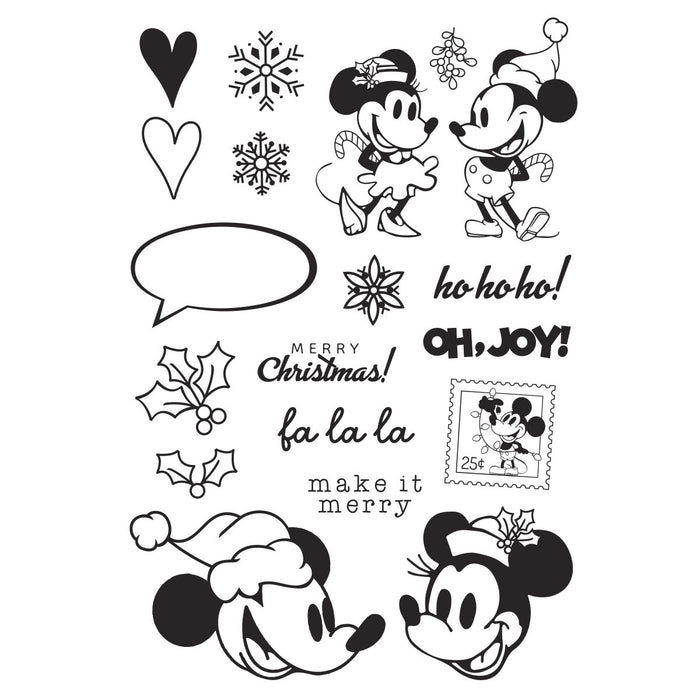 Simple Stories Say Cheese Classic Mouse Christmas Stamp & Die Bundle