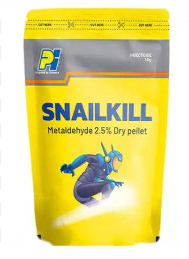 Snailkill Insecticide containing Metaldehyde 2.5% Pellet for controlling snails and slugs in crops