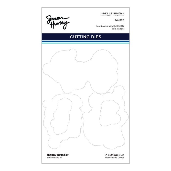 Snappy Birthday Stamp & Die Bundle by Simon Hurley