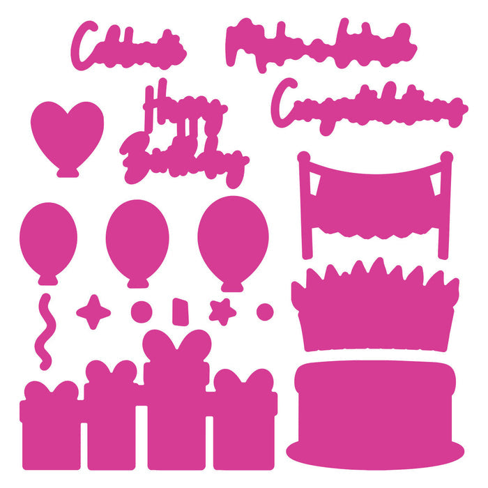 Snarky Birthday Stamp & Die Bundle by Simon Hurley